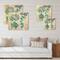 Designart - Eucalyptus Leaves and Succulents - Traditional Print on Natural Pine Wood